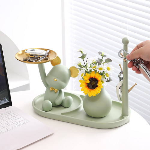 街心公园暴力熊玄关收纳摆件