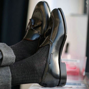 【内缝线系列】Loafer乐福鞋男鞋英伦真皮鞋流苏潮休闲套脚一脚蹬