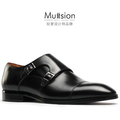 硬货！牛皮内里！Monk英伦孟克鞋