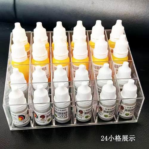 笔涂水性漆收纳盒 酋长大陆青鸟川AV/星影手涂漆亚克力收纳 24格