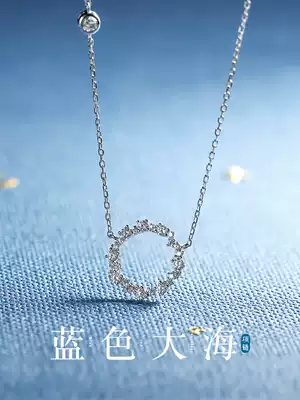 JG necklace female summer sterling silver light luxury niche design sense 2021 New Wild choker simple birthday gift