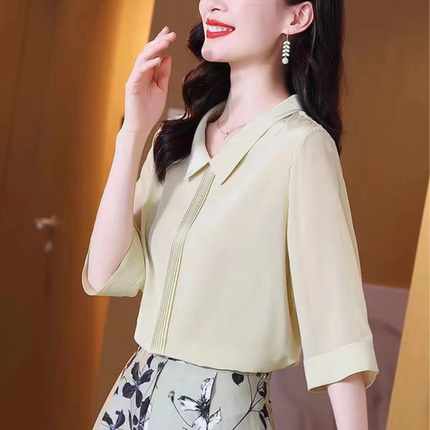 【13357】樱美嘉显瘦气质洋气时尚夏季小众减龄设计感显瘦气质上