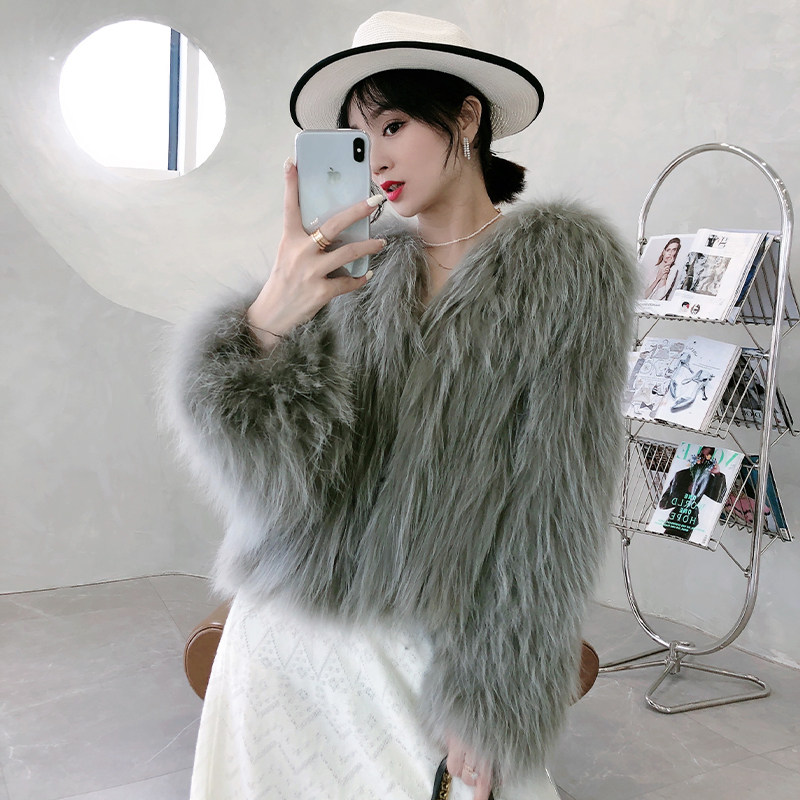 2023新款仿貉子毛编织皮草外套女短款加厚狐狸毛大衣年轻款小个子,女装/女士精品,皮草,淘宝优惠券,粉丝福利购,淘宝优惠卷