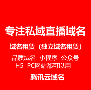 二级域名出租秒解析。防红防封。无拦截加稳定,腾讯云白名单