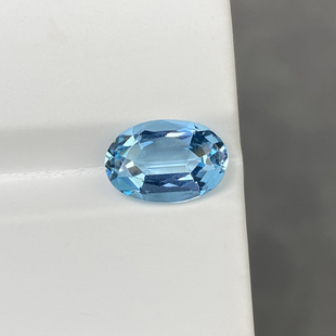 【一氏】精切2.76克拉天然超圣海蓝宝石椭圆界面干净璀璨吉尔德证