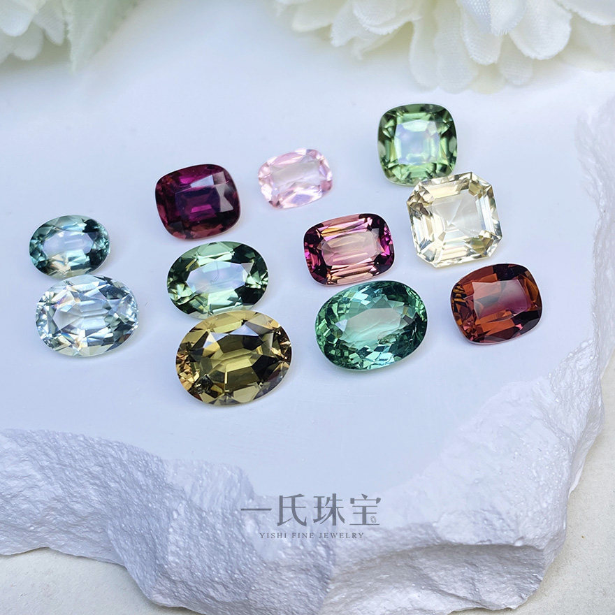 一氏珠宝天然碧玺彩色宝石18K金钻石镶嵌戒指吊坠耳钉环手链项链,珠宝/钻石/翡翠,裸石,淘宝优惠券,粉丝福利购,淘宝优惠卷