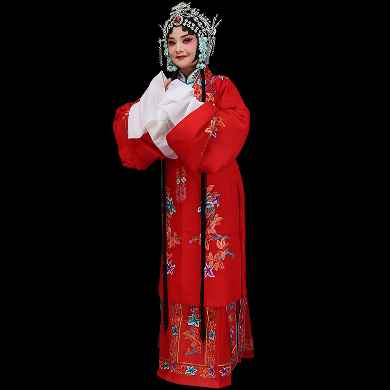 新款戏曲女披 京剧豫剧越剧青衣花旦小姐服装女披女对披裙子