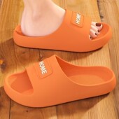 亲子系列拖鞋 pvc软底家居家情侣防滑踩屎感拖鞋 女款 厚底时尚 夏季