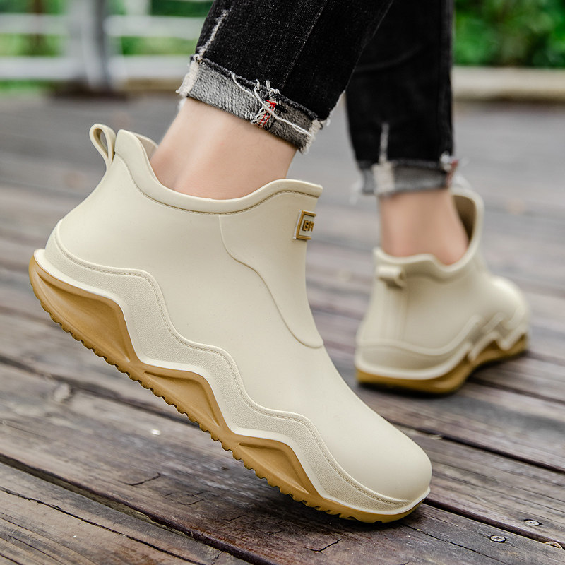 德系防滑雨鞋男短筒防水鞋女低帮雨靴厨房胶鞋套鞋洗车钓鱼情侣鞋,流行男鞋,雨鞋,淘宝优惠券,粉丝福利购,淘宝优惠卷