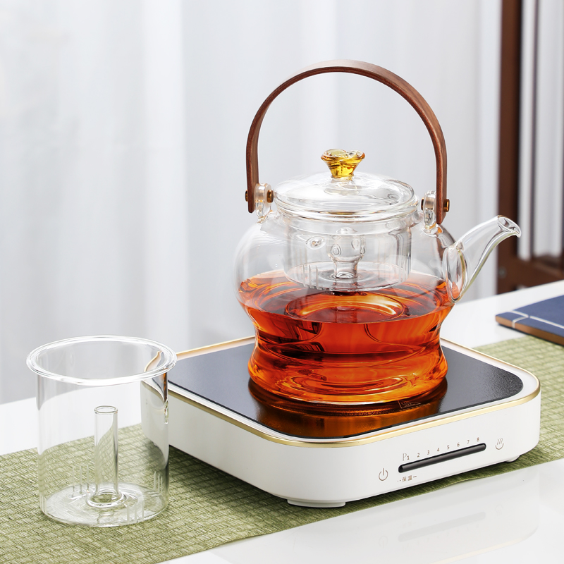 玻璃煮茶壶日式电陶炉专用老白茶蒸茶器茶炉烧水壶花茶耐高温茶具