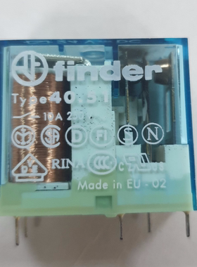 全新原装finder/芬德 40.51.9.024.0000 Type 40.51 24VDC继电器
