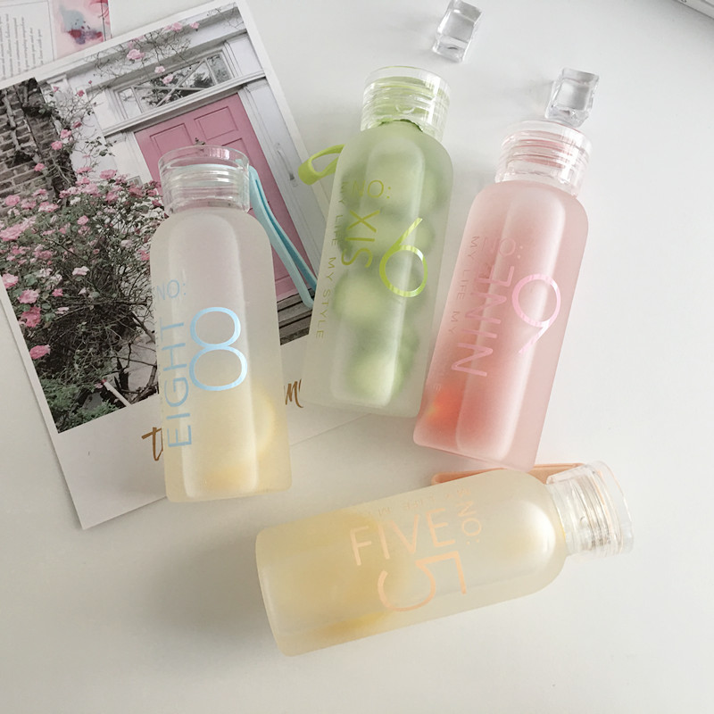 网红原宿便携潮流ins玻璃水杯