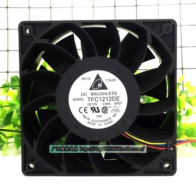 台达 TFC1212DE 12V 3.9A 12038 12CM/厘米大风量超暴力散热风扇
