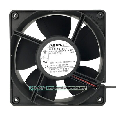 全新原装PAPST 德国MUL TIFAN 4212 H 12V 4W 0.335A 8032 大风量