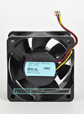 原装NIDEC 6025 24V 0.10A D06K-24TU 41B (AX) 变频器散热风扇