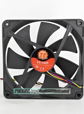 全新Tt HA1425M12SB-Z 14cm 14025 12V0.36A电脑机箱电源散热风扇