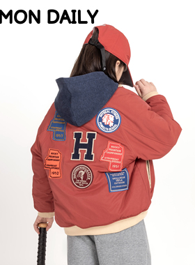 【Damon12/10日 10:00上新】儿童新年圣诞汉堡贴布绣棒球服新年服