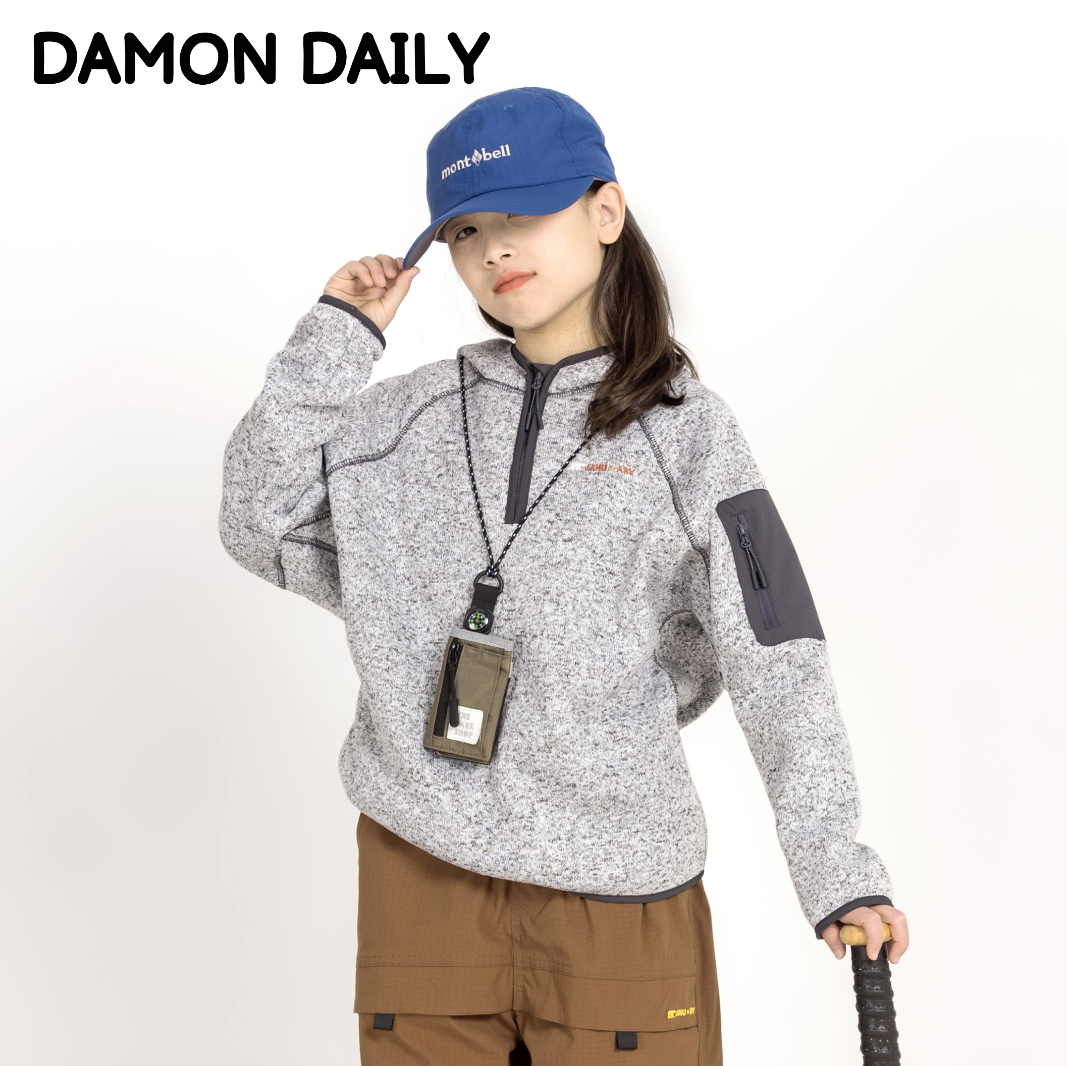 Damon针织卫衣儿童加绒保暖外套