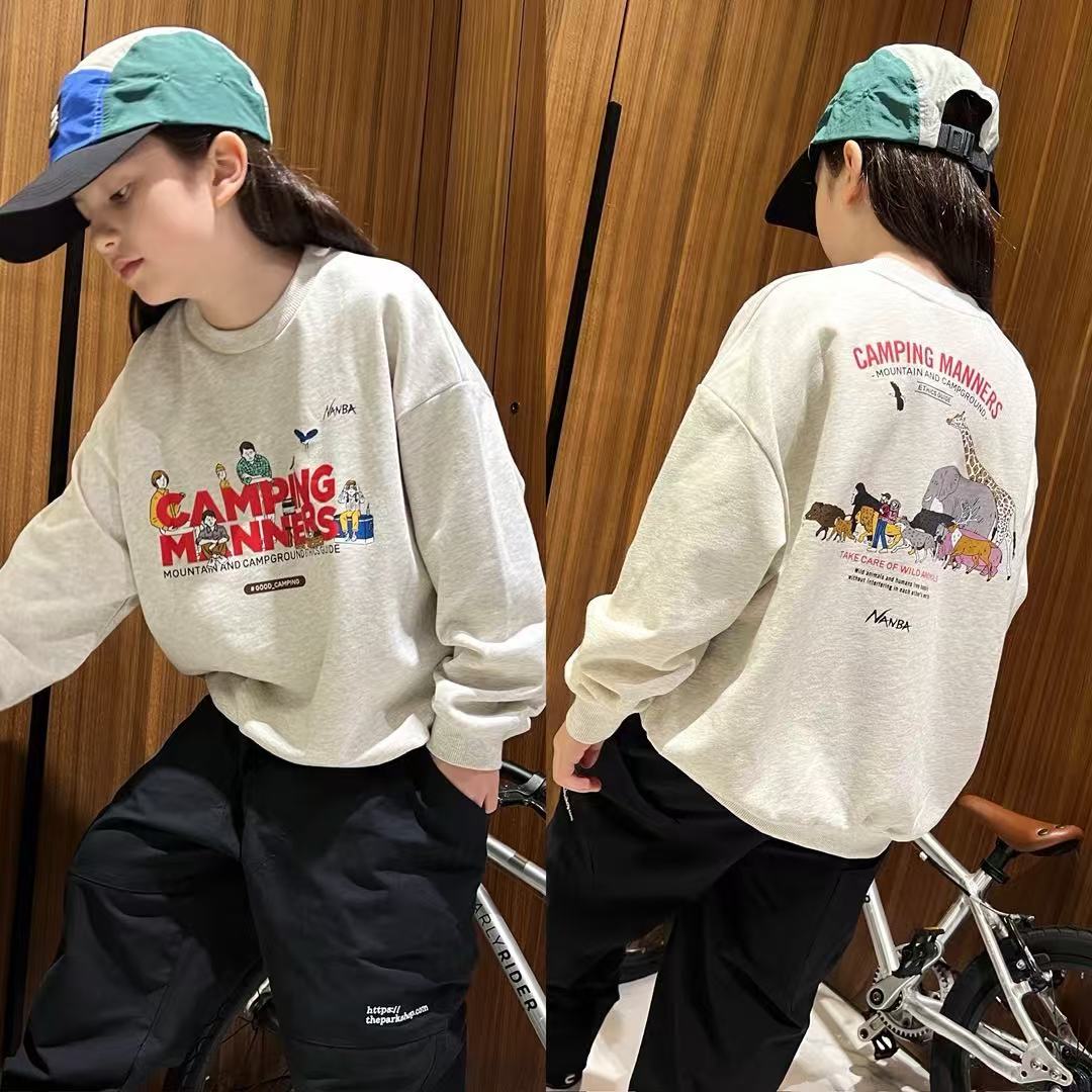 Damon25年秋季新品 儿童日常休闲卫衣动物园印花纯棉上衣