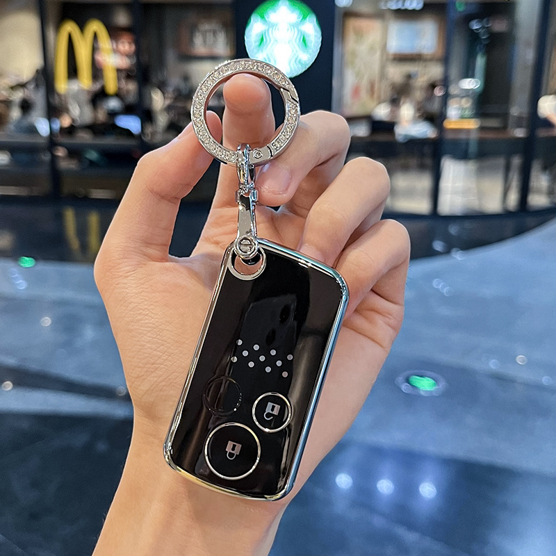 适用本田汽车11/12/13/14款CRV奥德赛歌诗图小车锁匙扣壳钥匙包套