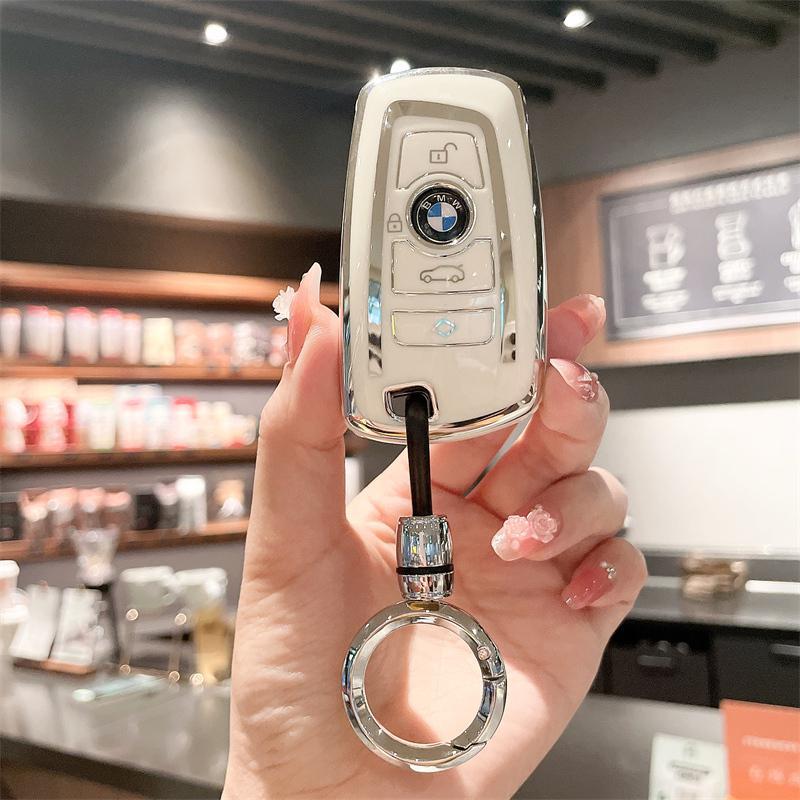 适用宝马11/12/13/14/17款老款5系520/525/530Li小车钥匙包套扣壳