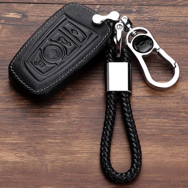 适用宝马11/12/13/14/17款老款5系525/528/530Li小车钥匙包套扣壳