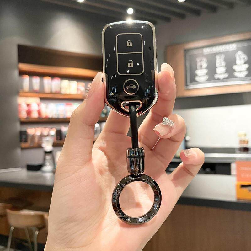 适用丰田汽车07/08/09/10/11款凯美瑞汉兰达老款小车钥匙包套扣壳