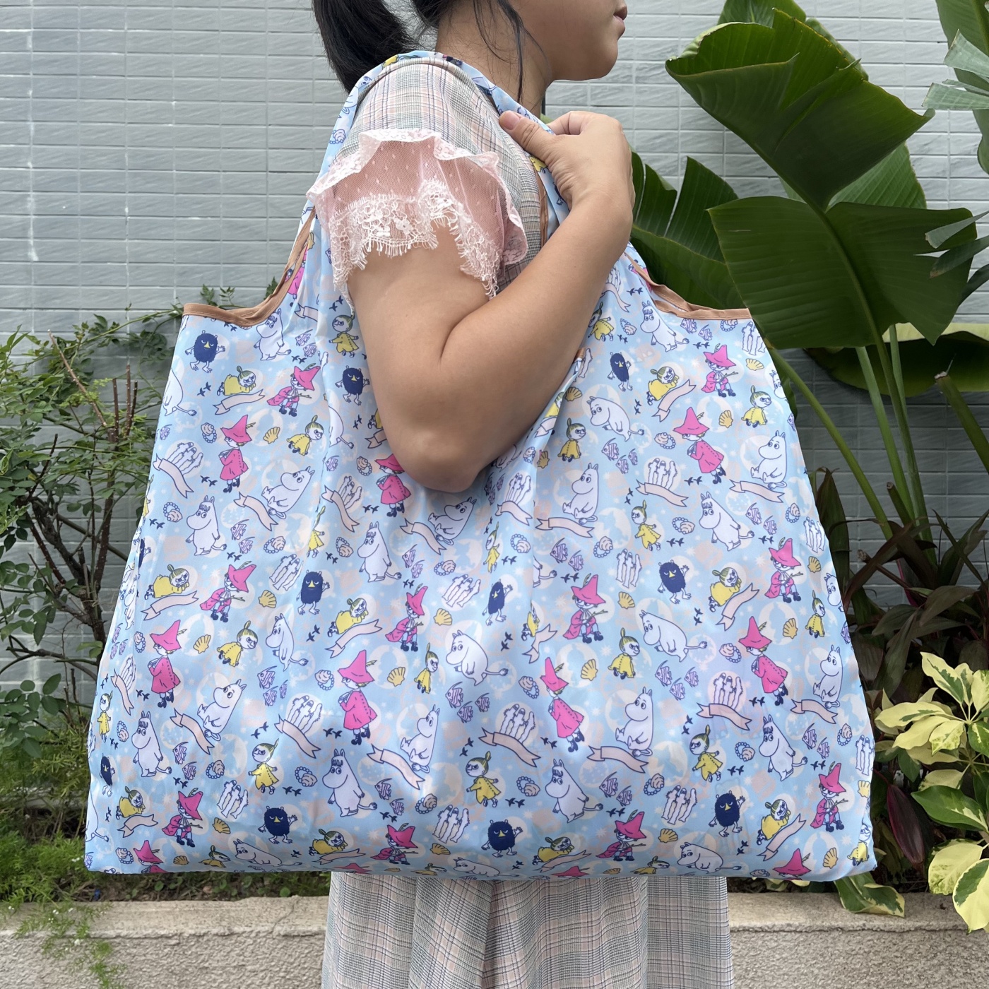 卡通尼龙轻防水超市购物袋