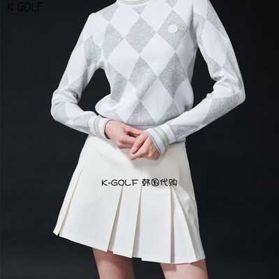 过季折扣KLIMGOLF韩国正品代购高尔夫球服女秋个性不平衡百褶裙
