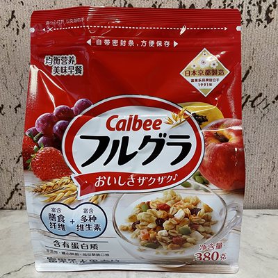 日本原味水果麦片即食谷物380g