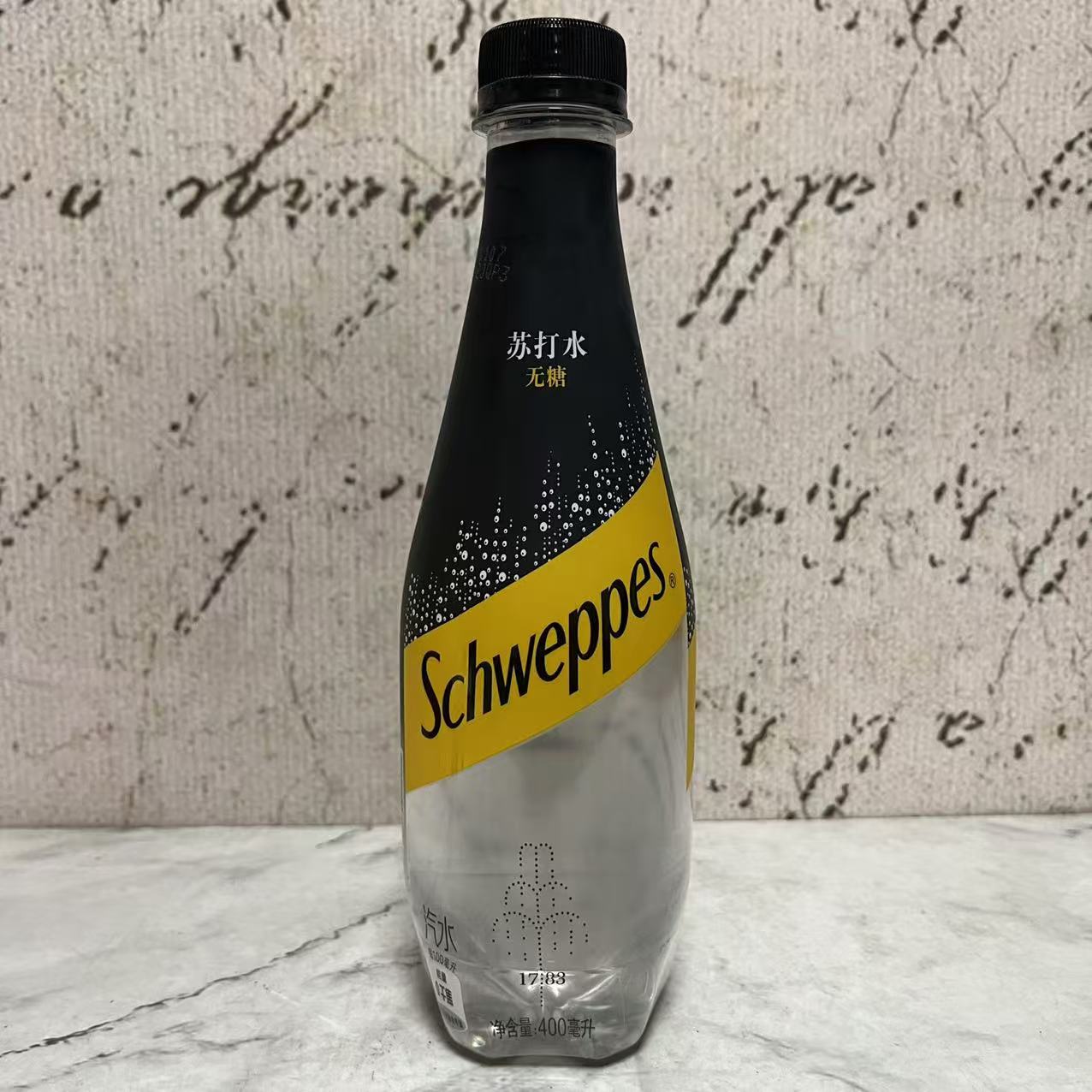 临期裸价特卖 怡泉Schweppes苏打水汽水400ml瓶装 苏打水汽水饮料