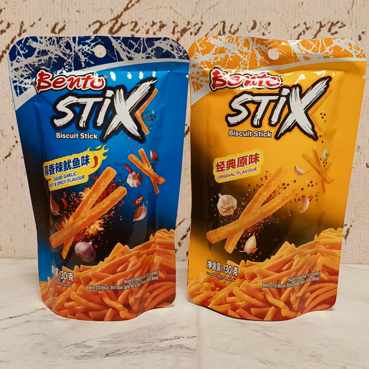 临期特卖 泰国进口拌多乐蒜香辣鱿鱼经典原味脆脆条30g 休闲零食