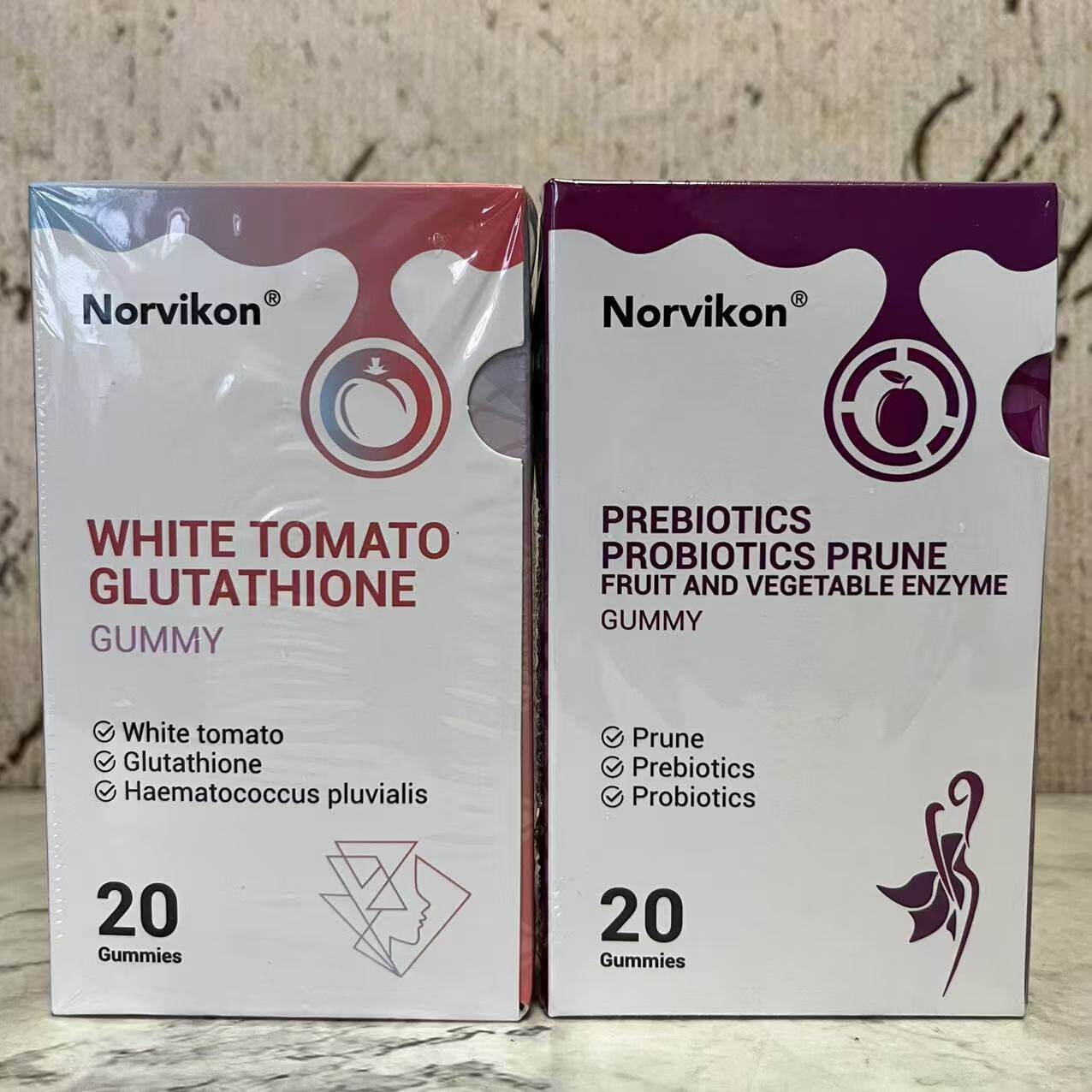 特价售卖 美国进口诺维肯白番茄谷胱肽益生菌西梅果蔬酵素软糖54g