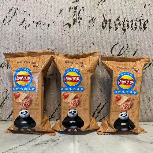 临期特卖 Lay's乐事海鲜味泡菜饼味膨化食品约40g袋装 休闲小零食