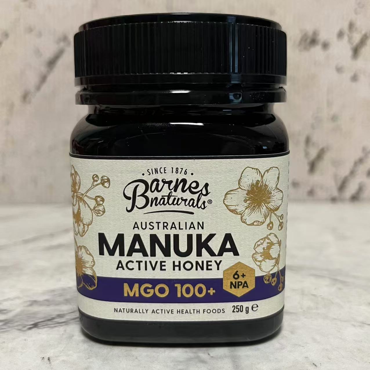 临期裸价特卖 澳大利亚进口巴恩天然麦卢卡蜂蜜(MGO100+)250g瓶装