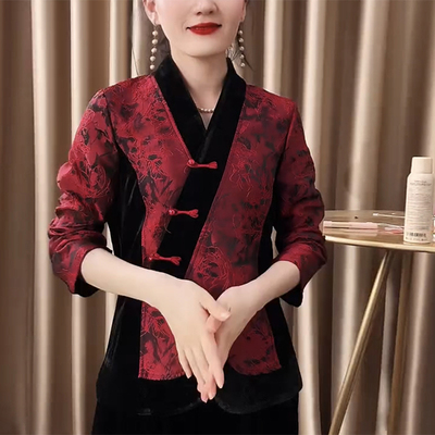 小外套秋季妈妈新款开衫国风