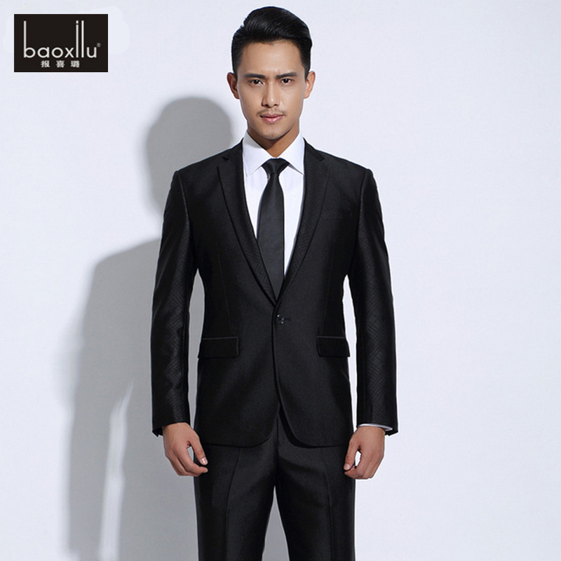品牌男士西服套装 新郎结婚礼服商务职业正装韩版修身款伴郎西装在类目 男装, 西服套装中 - 来自Buy2taobao.com提供专业的淘宝代购服务