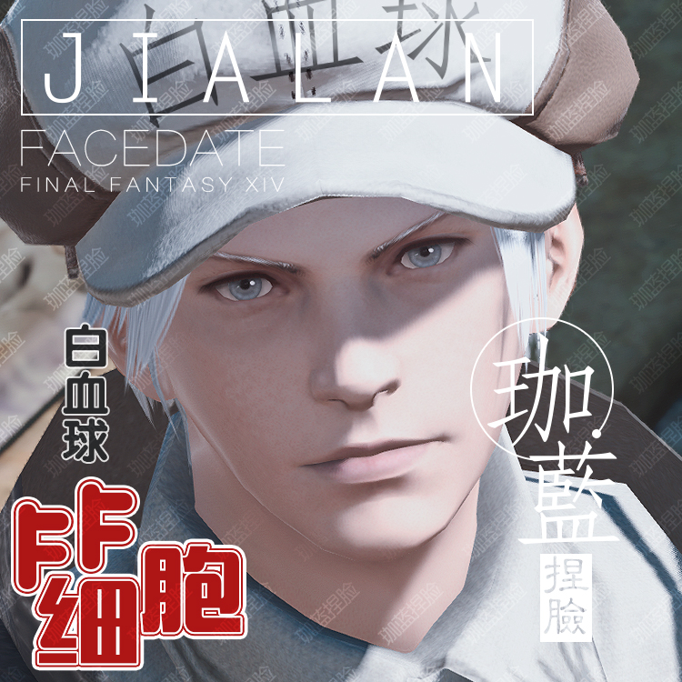 最终幻想14ff14捏脸人族男白血球