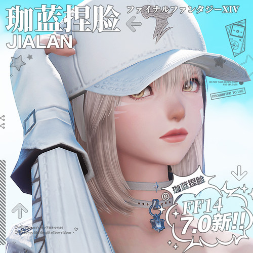 【珈蓝】最终幻想14 ff14捏脸数据脸型 月猫女4猫娘 小浅 7.0新版