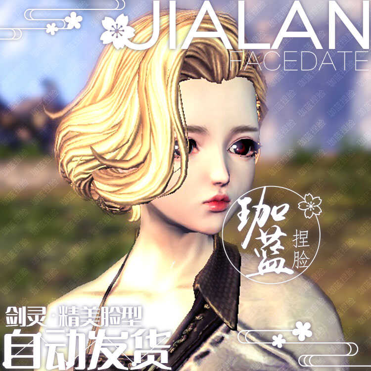 【珈蓝】剑灵捏脸 天女脸型数据 国服韩服国际服BNS私服可用 赤焰