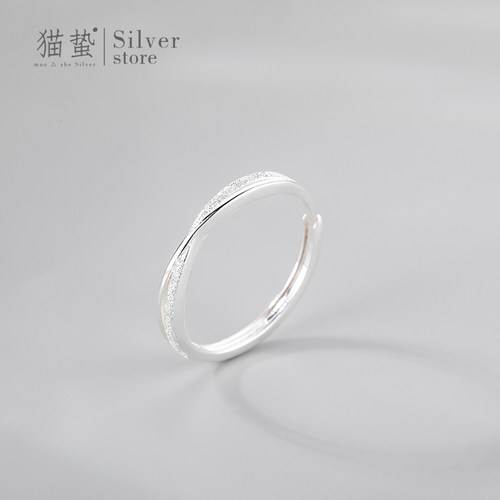 猫蛰女生纯银时尚个性戒指