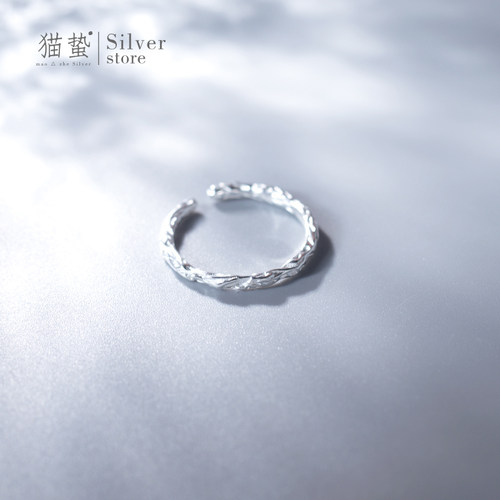 猫蛰纯银小众设计女生戒指