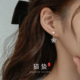 猫蛰S925银针初雪雪花珍珠耳钉清冷感韩系耳坠秋冬甜美气质女耳饰