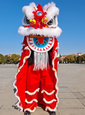 舞狮道具舞狮服装成人醒狮表演套装单人狮子头年会演出舞狮子狮头