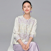 春夏新款 时尚 套装 刺绣马甲 国风新中式 天丝提花上衣 半裙 秘恋