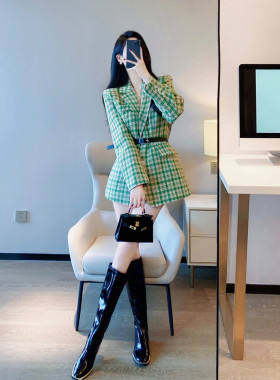 小女人最爱小香风粗花呢西装外套