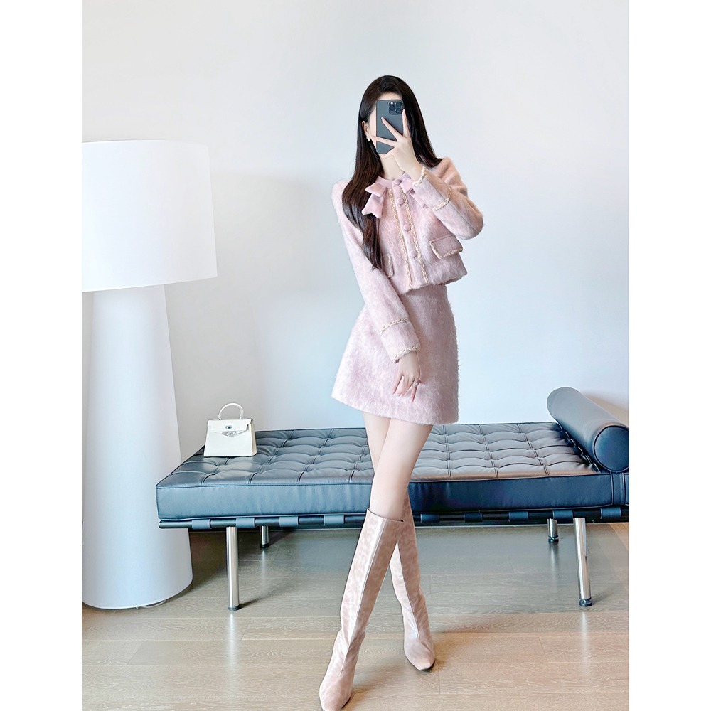 凸显女神范富家千金感两件套