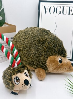 美国酷极kyjen狗玩具宠物毛绒玩具大刺猬发声刺猬猪叫声刺猬hound
