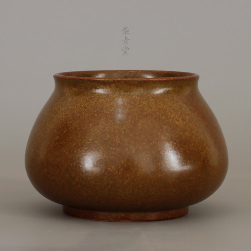 耀州窑徐磊手作新派茶渣缸