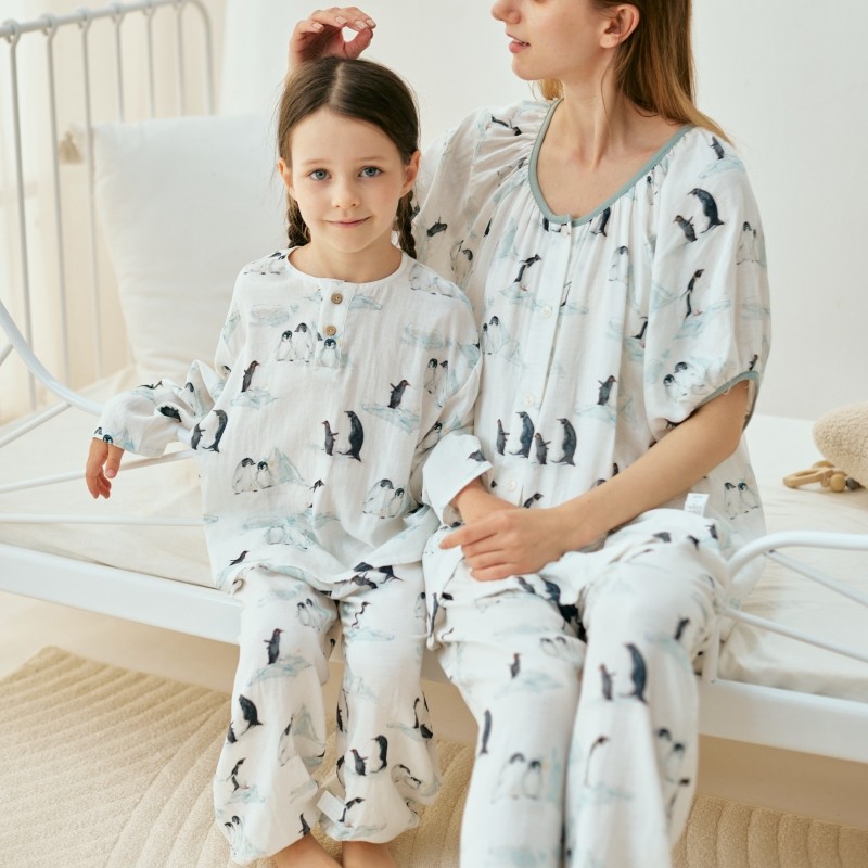 儿童睡衣夏季薄款宝宝纱布家居服